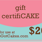 Gift CertifiCAKE